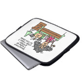 Humoraler Lass Grumpy Sleep Laptopschutzhülle (Vorne Knopf)