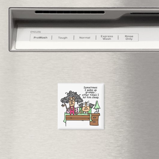 Humoraler Lass Grumpy Sleep Magnet (In Situ (Geschirrspüler))