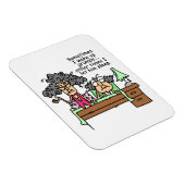 Humoraler Lass Grumpy Sleep Magnet (Rechte Seite)