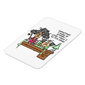 Humoraler Lass Grumpy Sleep Magnet (Linke Seite)