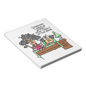 Humoraler Lass Grumpy Sleep Notizblock (angewinkelt)