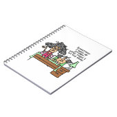 Humoraler Lass Grumpy Sleep Notizblock (Linke Seite)