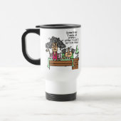 Humoraler Lass Grumpy Sleep Reisebecher (Links)