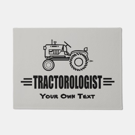 Humoraler maßgeschneiderter IT-Traktor Fußmatte (Vorderseite)