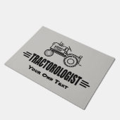 Humoraler maßgeschneiderter IT-Traktor Fußmatte (Schrägansicht)
