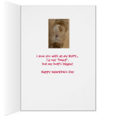 Humoraler Mops Valentine Card (Innen (Rechts))