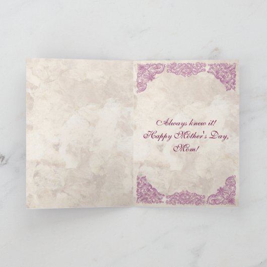 Humoraler Muttertag Karte (Innenseite)