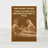 Humoraler Muttertag Karte (Vorderseite)