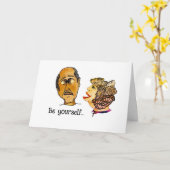 Humoraler Rat, selbst zu sein Karte (Gelbe Blume)