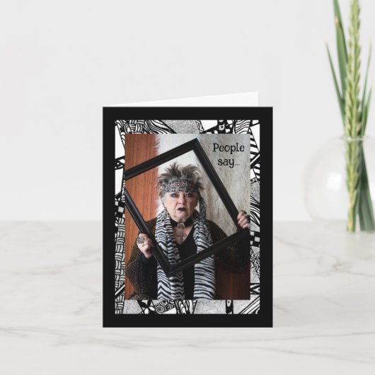 Humoraler Schlüssel zur Grußkarte Karte (Vorderseite)