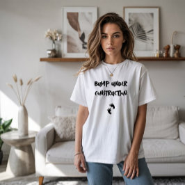 Humoraler Schwangerschaftsabdruck schwarz T-Shirt