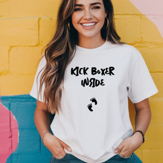 Humoraler Schwangerschaftsabdruck schwarz T-Shirt