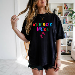 Humoraler Schwangerschaftsfingerabdruck farbig T-Shirt