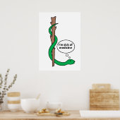 Humoraler Stab von Asclepius Poster (Küche)