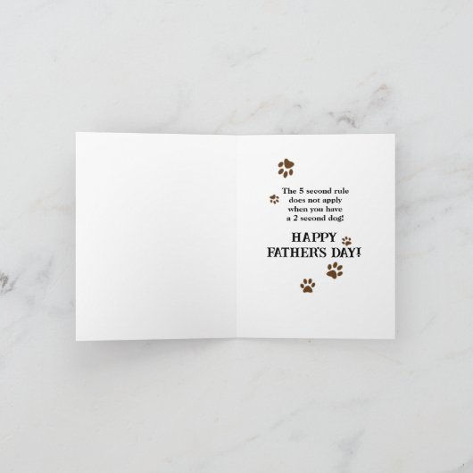 Humoraler Tag des Vaters Karte (Innenseite)