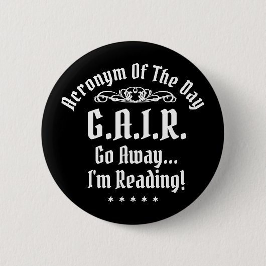 Humoraler Text mit Akronym Button (Vorderseite)