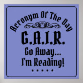 Humoraler Text mit Akronym Poster (Vorne)