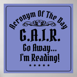 Humoraler Text mit Akronym Poster