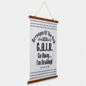 Humoraler Text mit Akronym Wandteppich Mit Holzrahmen (Gewinkelt)