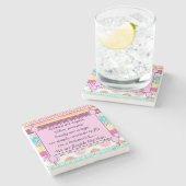 Humoraler Untersetzer für Frauen Inspiration (Seitenansicht)