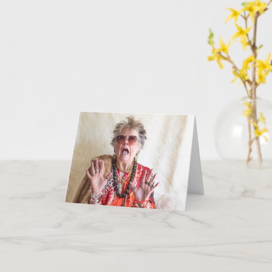 Humoraler Urlaubskandal für den Baum Karte (Gelbe Blume)