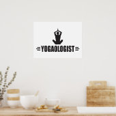 Humoraler Yoga Poster (Küche)