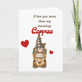 Humoraler Zitat-Kaffee Nome Funny Valentinstag Karte (Vorderseite)