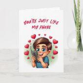 Humoraler Zitat Niedlich Verabredend Witziger Vale Karte (Vorderseite)