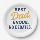 Humorales "BEST VATER EVER" Party Plate Pappteller (Vorderseite)