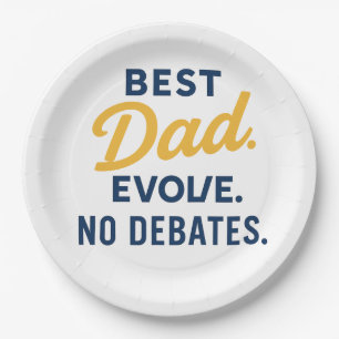 Humorales "BEST VATER EVER" Party Plate Pappteller