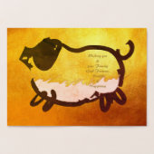 Humorales Big Pig Jahr 2019 Luxus 2 Gold Card Folienkarte (Innenseite)