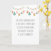 Humorales Büro/Arbeit Weihnachtskarte Garland Desi Karte (Gelbe Blume)