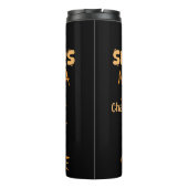 Humorales Coffee Loops Motivierend Design Thermosbecher (Rückseite)