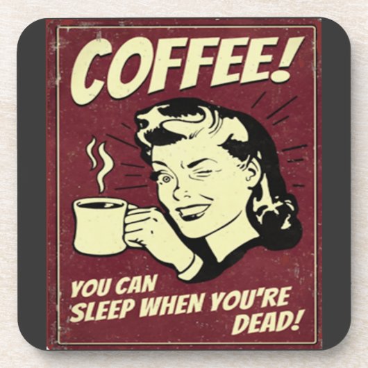 Humorales Design des Vintagen Untersetzer (Set von (Vorderseite)