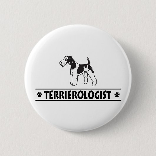 Humorales Drahthaar Fox Terrier Button (Vorderseite)