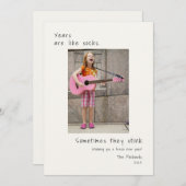 Humorales Foto Feiertagskarte (Vorne/Hinten)