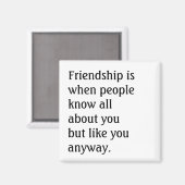 Humorales Freundschaftsangebot Magnet (Vorderseite/Rückseite)