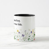 Humorales Fun Zitat mit Wildblumen Tasse (Zentrum)