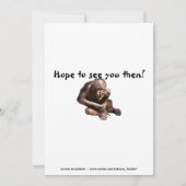 Humorales Funny Animal Lässig Party Einladung (Rückseite)