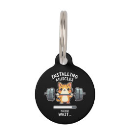 Humorales Gewichtheben Cat Übungsym Funny Haustiermarke