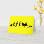 Humorales Huhn Karte (Gelbe Blume)