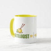 Humorales Knittern Tasse (Vorderseite Links)
