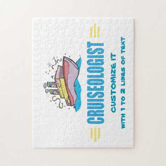 Humorales Kreuzfahrtschiff Puzzle (Vertikal)