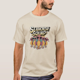 Humorales Meeresleben: Seepferd-Designs T-Shirt
