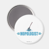 Humorales Mop Mopping Magnet (Vorderseite/Rückseite)