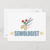 Humorales Nähen Postkarte (Vorne/Hinten)