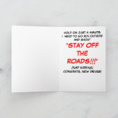 Humorales neues Treiberangebot Karte (Innenseite)