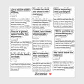 Humorales Office Email Definitions Sticker Pack (Blatt)