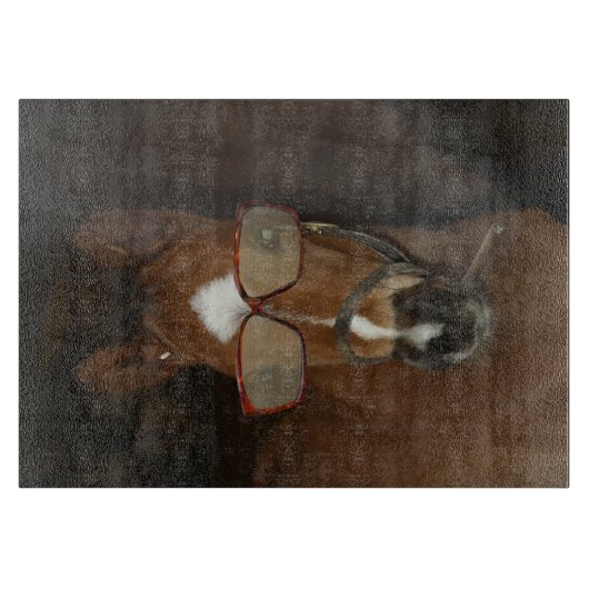 Humorales Pferdfoal-Rauchen-Zigarrenschneider Schneidebrett (Vorderseite)