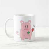 Humorales Piggy Kaffeetasse (Links)